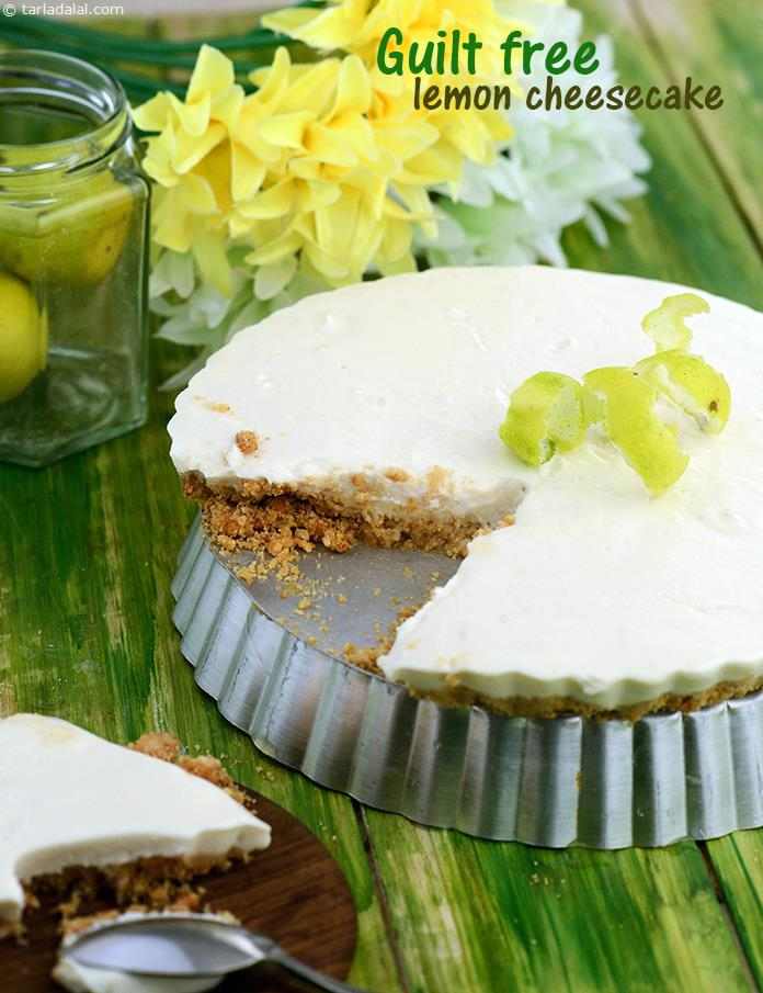 Guilt Free Lemon Cheesecake