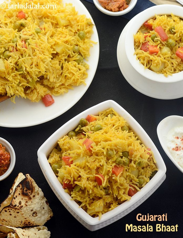 Calories in Gujarati Masala Bhaat, Khaari Bhaat