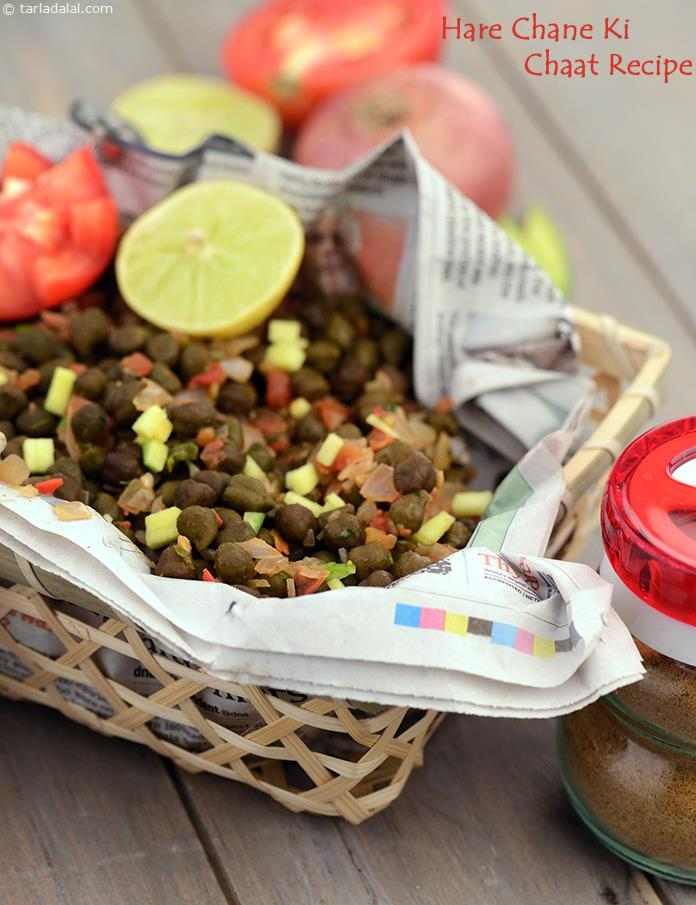 Hare Chane Ki Chaat Recipe, Indian Street Chaat, Snack