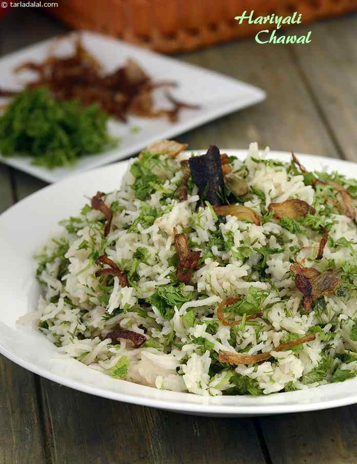 Hariyali Chawal, Coriander Rice Recipe