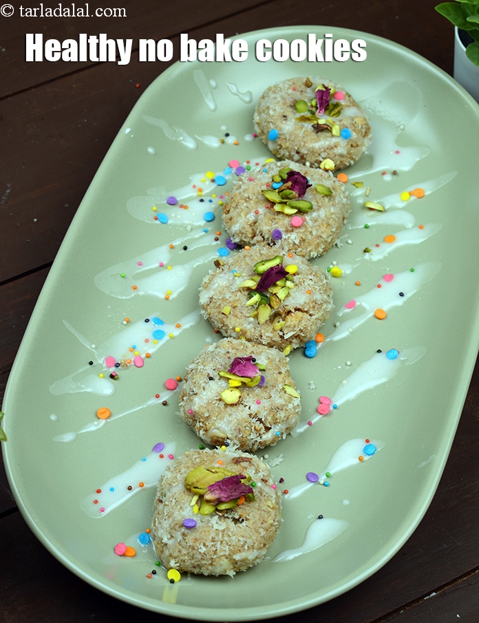 Calories in Healthy No Bake Cookies, Peanut Butter and Muesli Cookies