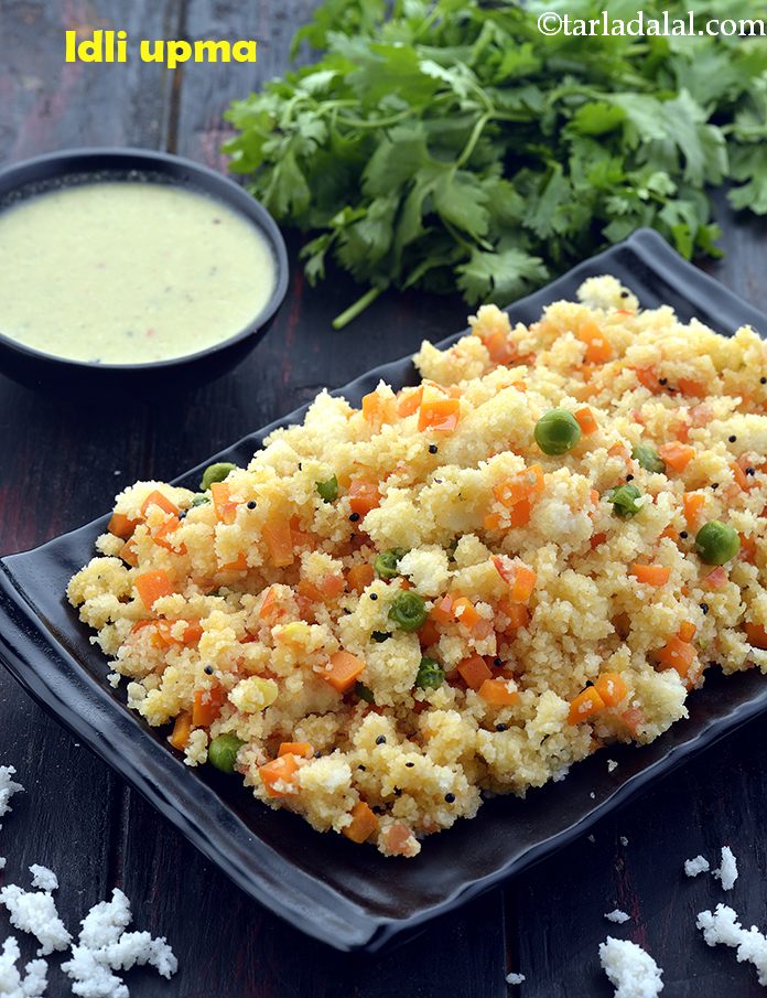 Idli Upma, Upma with Left Over Idlis Recipe