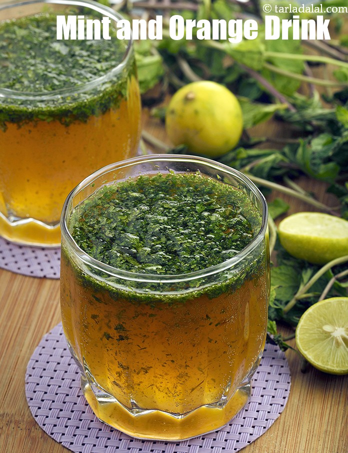 Indian Mint and Orange Drink, Soda
