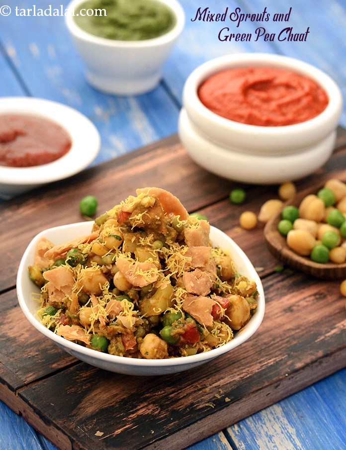 Calories in Mixed Sprouts and Green Pea Chaat