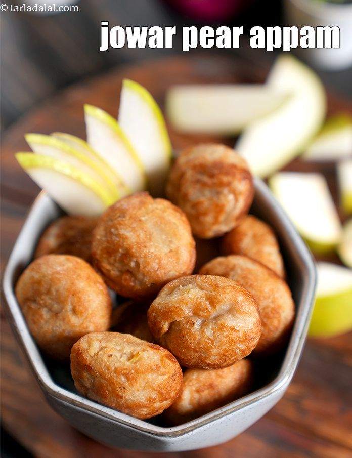 Jowar and Pear Appam Healthy South Indian Snack