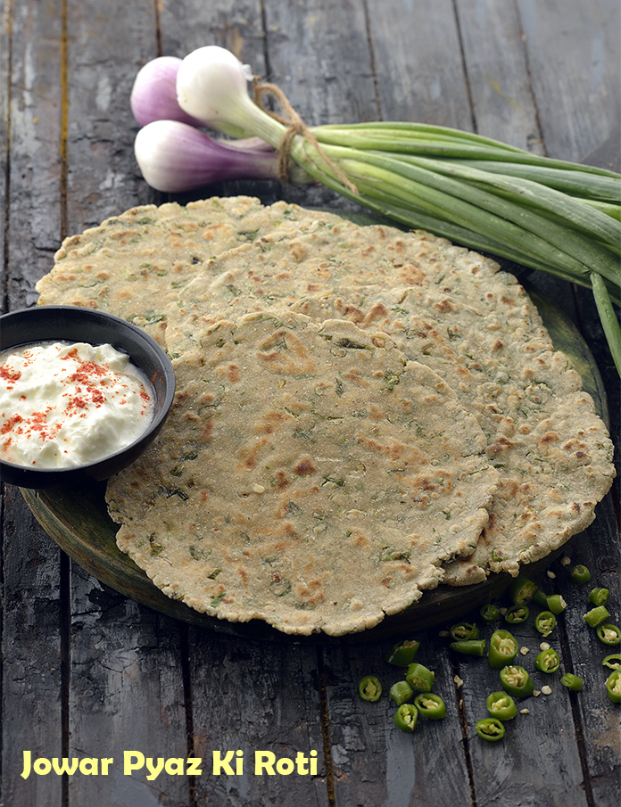 Jowar Pyaz Ki Roti (  Healthy Breakfast)