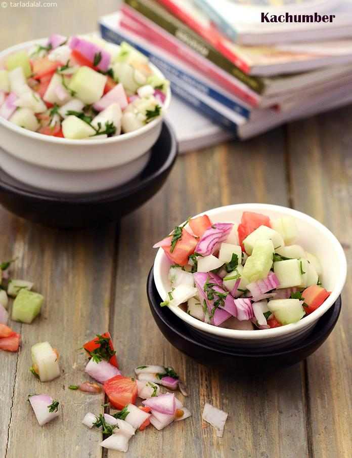 Calories in Kachumber ( Kebabs and Tikkis Recipes)