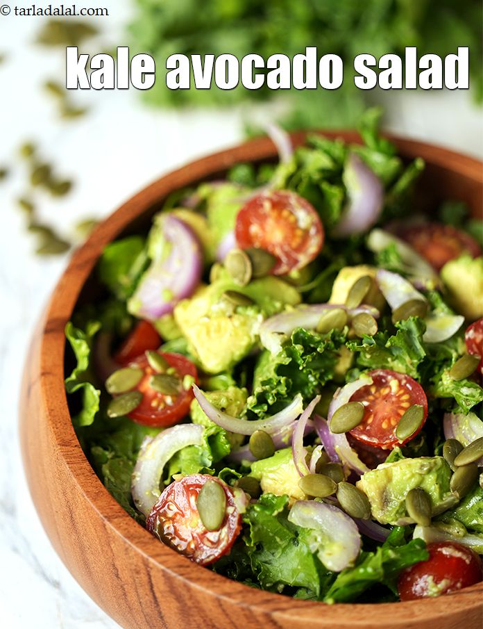 Calories in Kale Avocado Tomato Healthy Salad