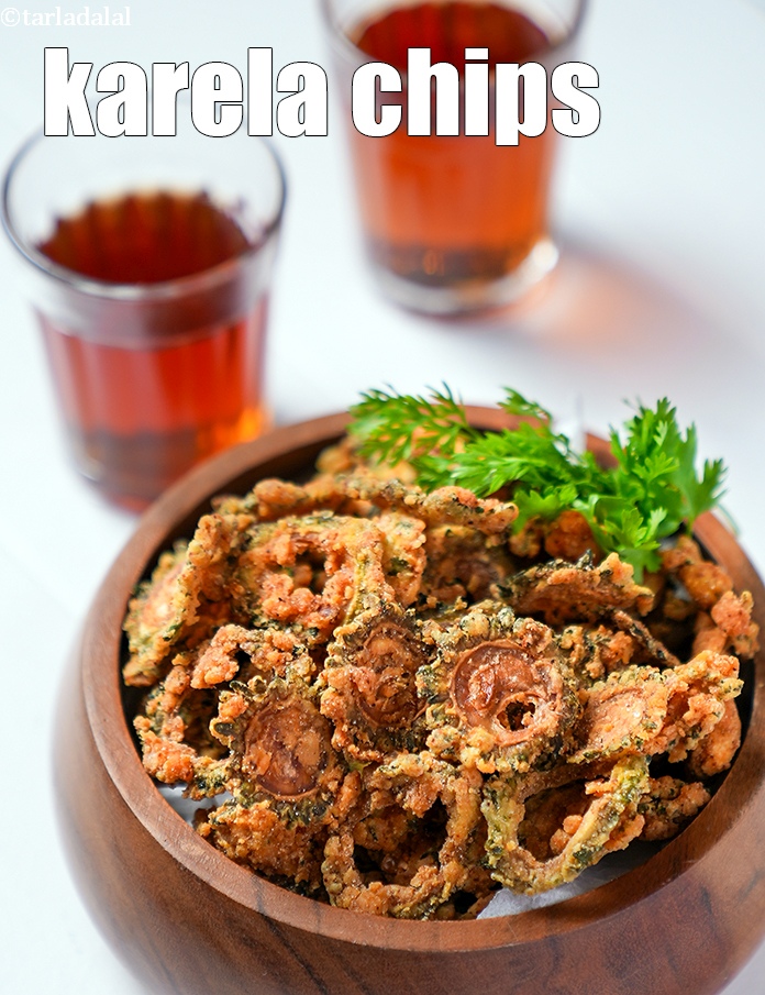 Karela Chips Recipe, Bitter Gourd Snack