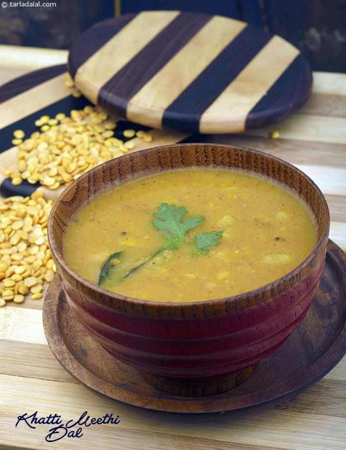 Khatti Meethi Dal, Sweet and Sour Zero Oil Dal