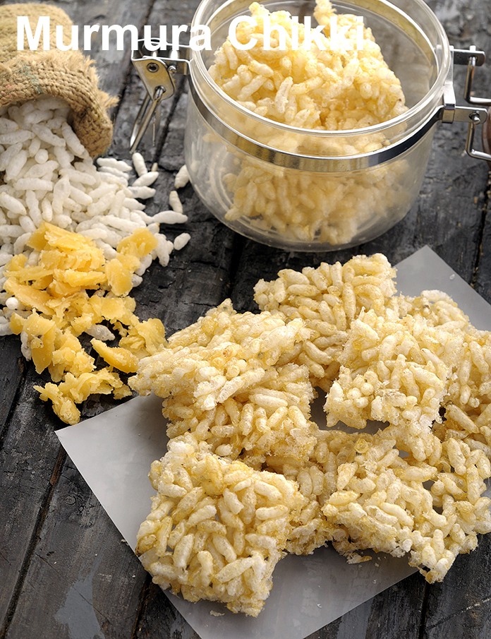 Calories in Kurmura Chikki, Murmura Chikki Recipe