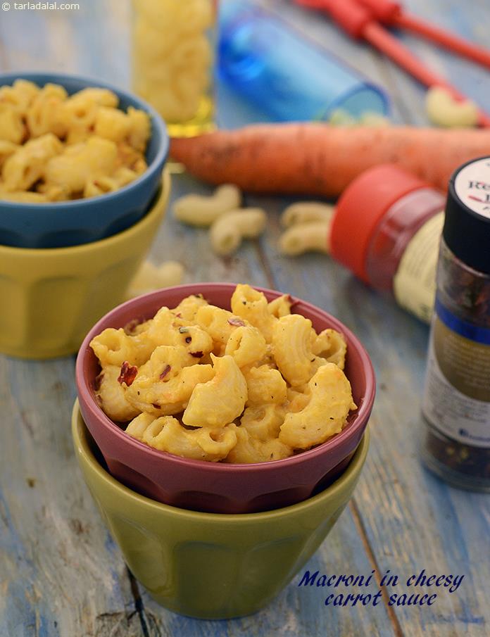 Calories in Macaroni in Cheesy Carrot Sauce ( Tiffin Treats)