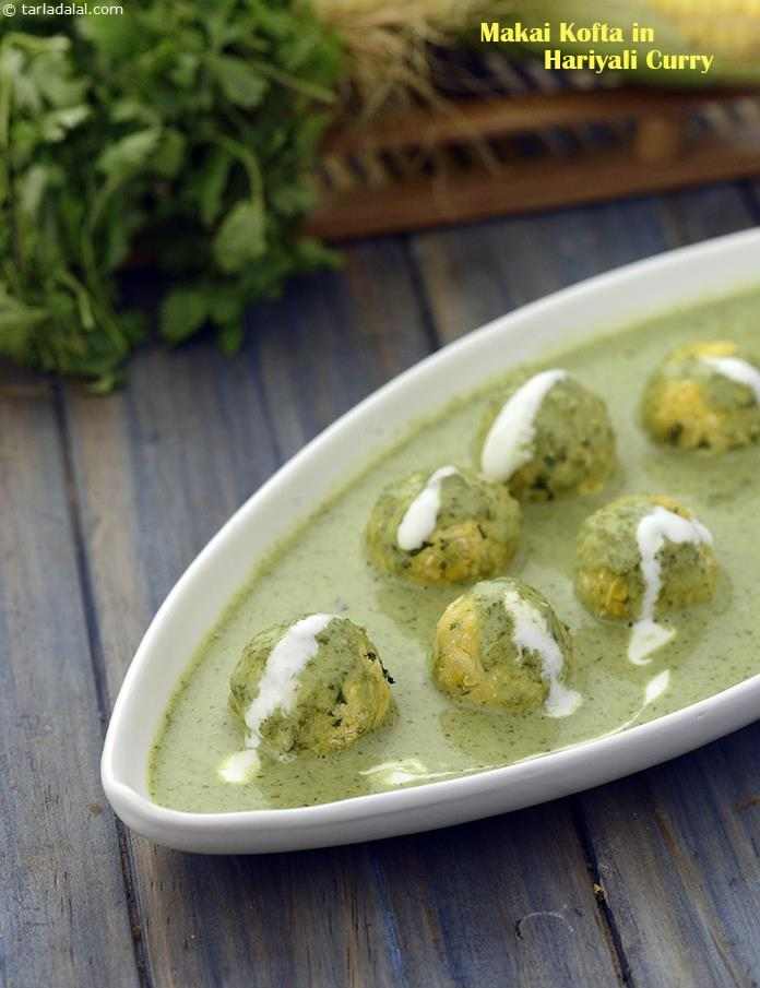 Calories in Makai Kofta in Hariyali Curry
