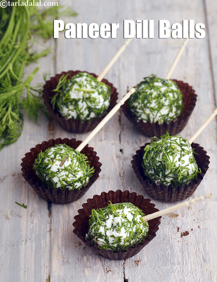 Paneer Dill Balls, Indian Cold Starter