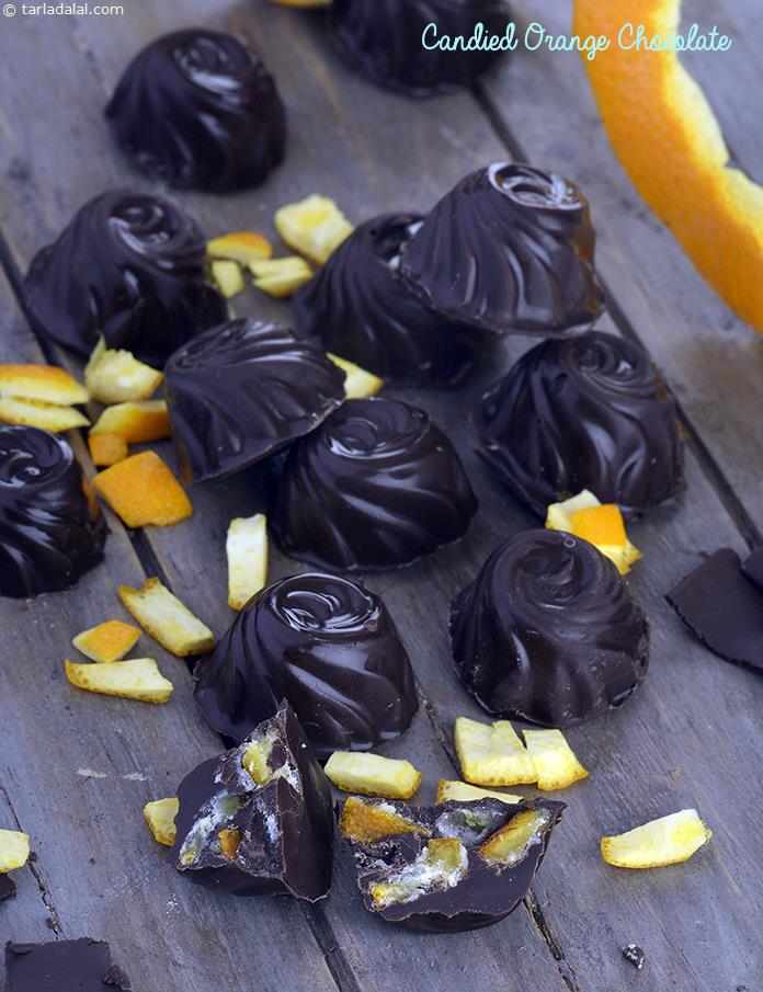 Calories in Candied Orange Chocolate, Orange Chocolates