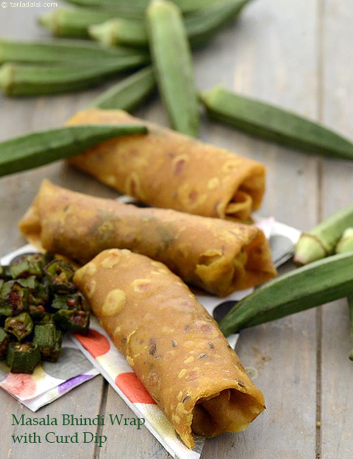 Calories in Bhindi Wrap, Roll, Tiffin Treats