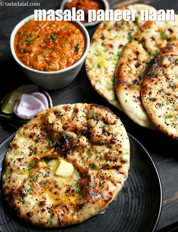 Calories in Masala Paneer Naan, Paneer Stuffed Naan