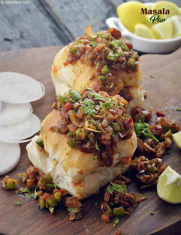 Masala Pav, Microwave Recipe