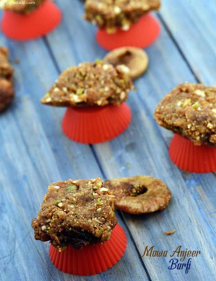 Mawa Anjeer Barfi,  Khoya Anjeer Barfi