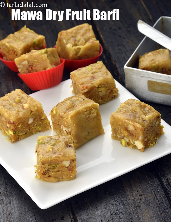 Mawa Dry Fruit Barfi, Khoya Barfi