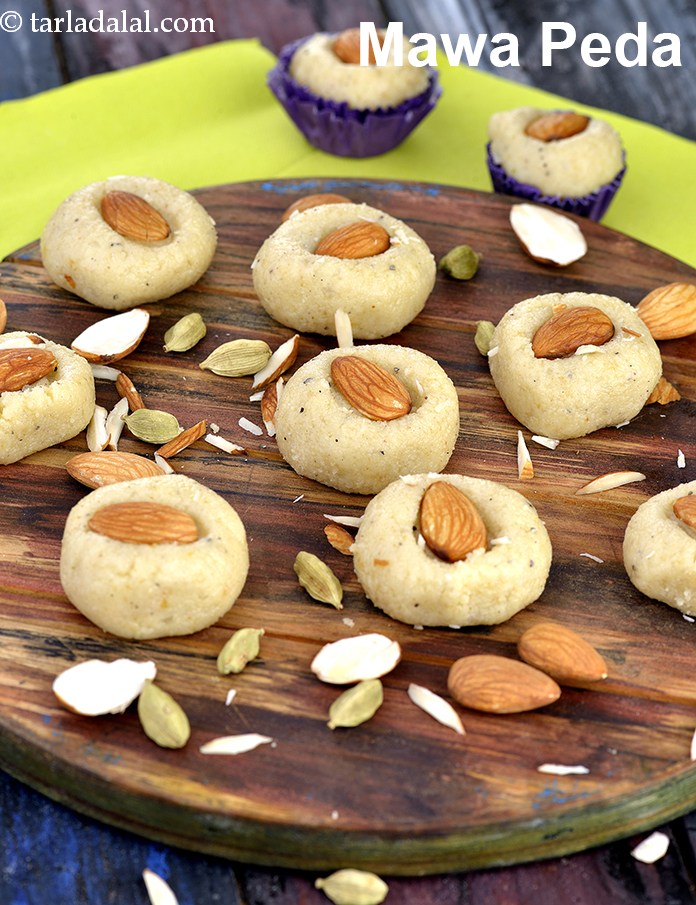 Calories in Mawa Peda, Quick Mava Peda, Khoya Peda