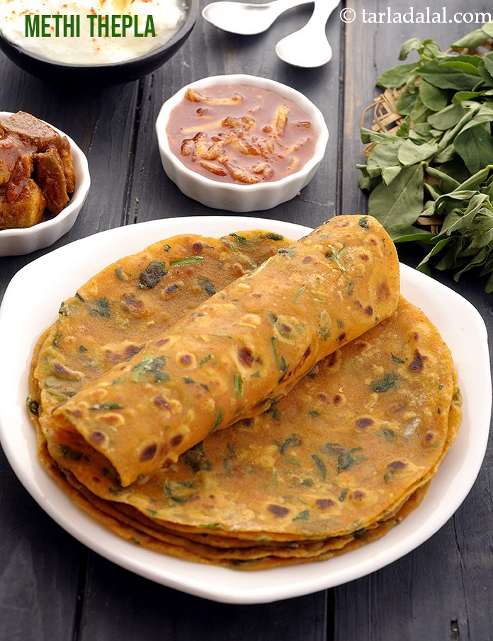 Calories in Methi Thepla, Gujarati Methi Thepla Recipe