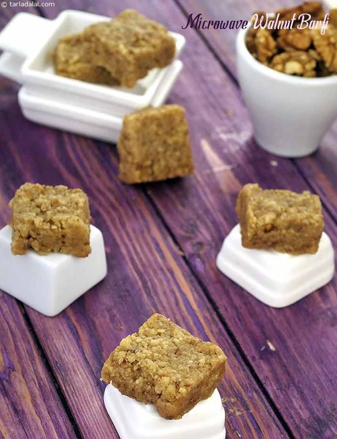 Calories in Walnut Barfi, Microwave Walnut Barfi