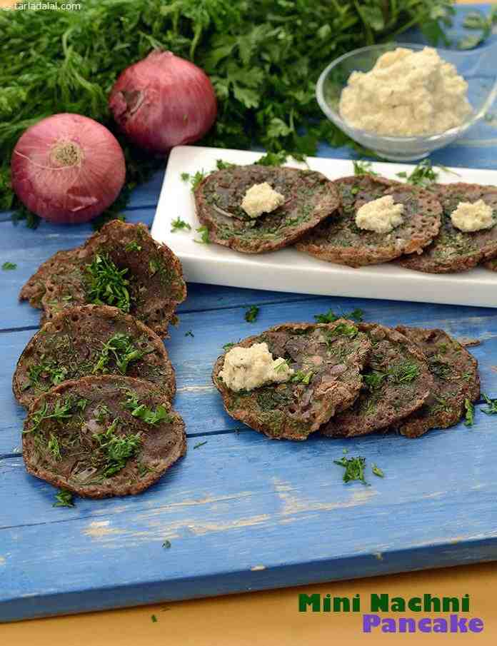 Calories in Nachni Pancake, Ragi Pancake, Healthy Nachni Uttapam