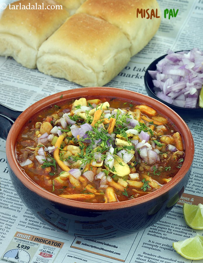 Calories in Misal Pav Or How To Make Misal Pav