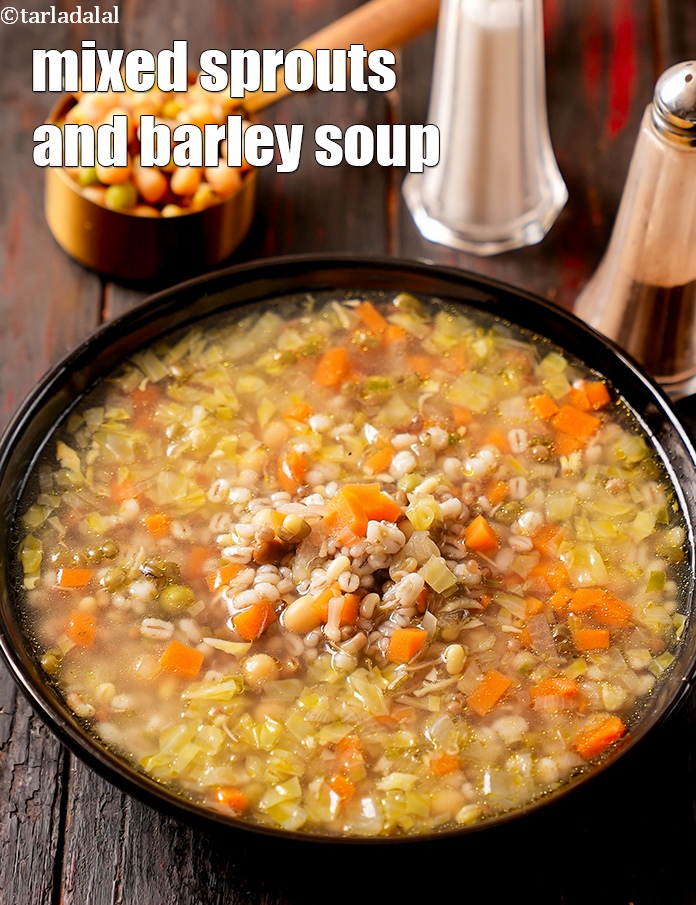 Mixed Sprouts and Barley Soup