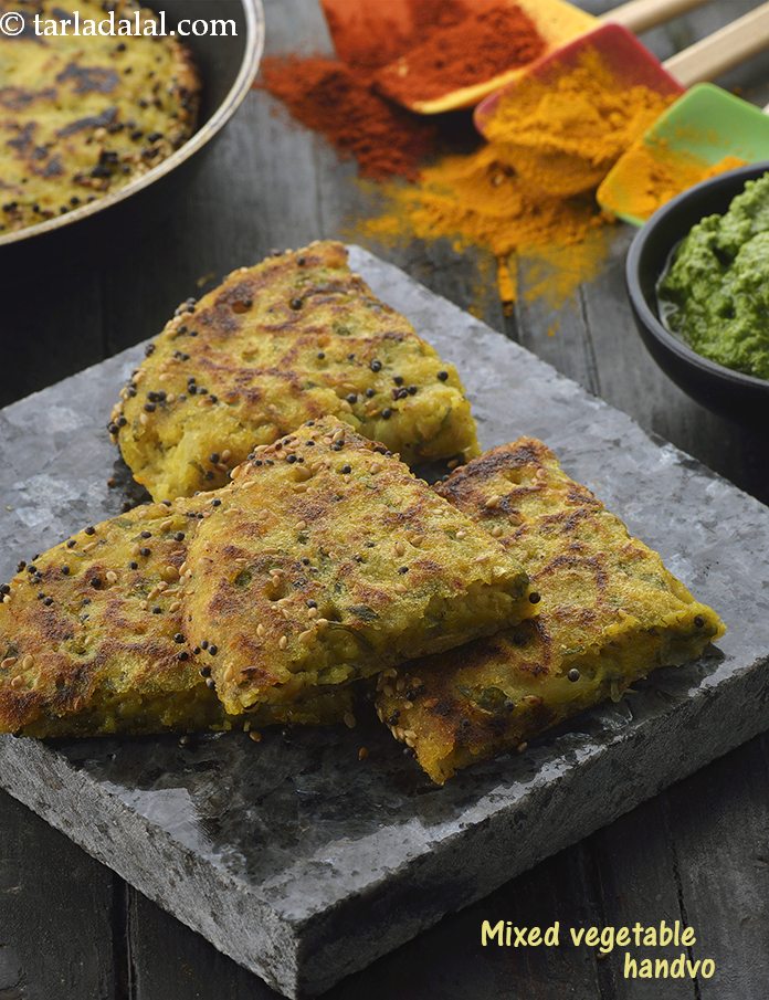 Mixed Vegetable Handvo, Instant Gujarati Handvo