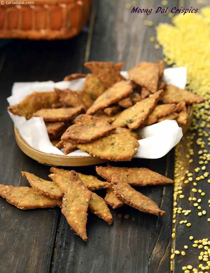 Moong Dal Crispies  ( Tiffin Recipe)