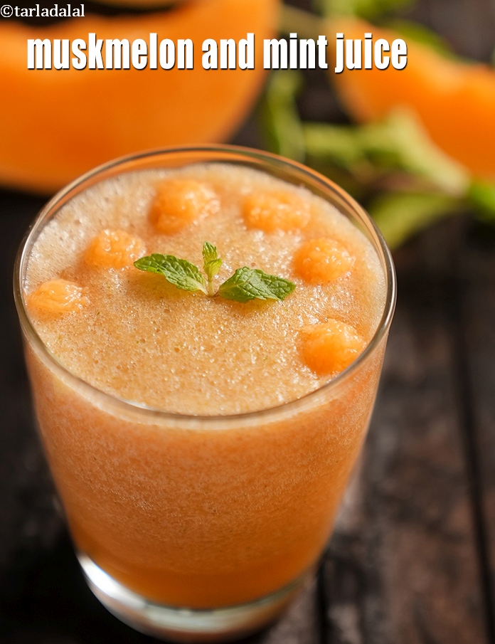 Muskmelon and Mint Juice