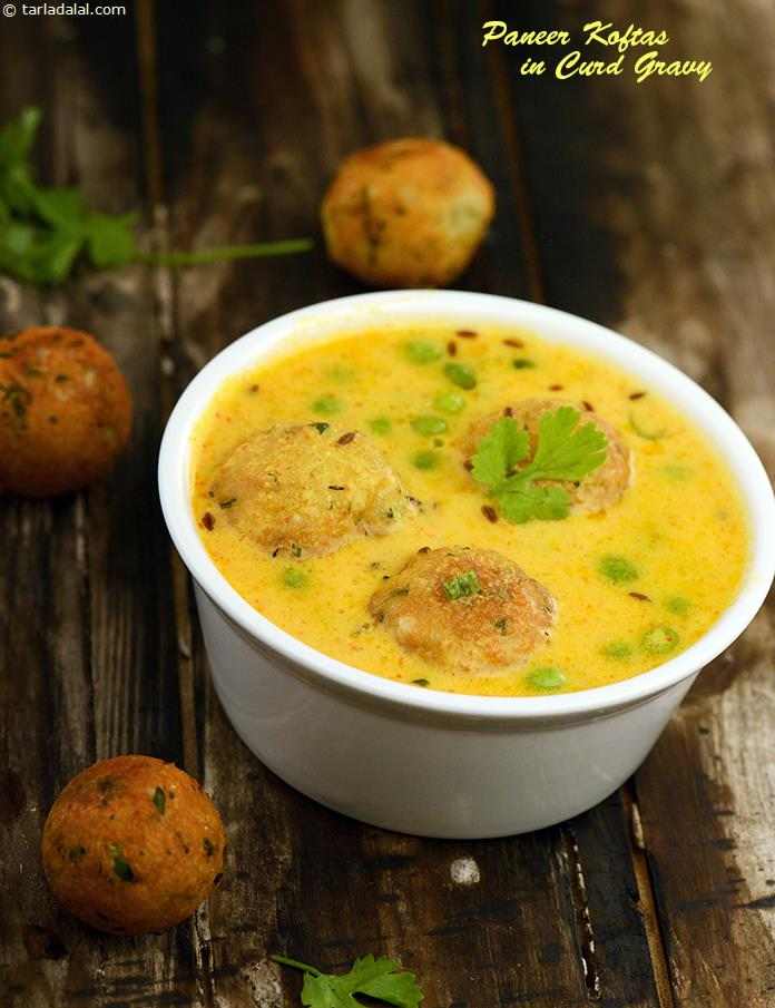 Paneer Koftas in Curd Gravy