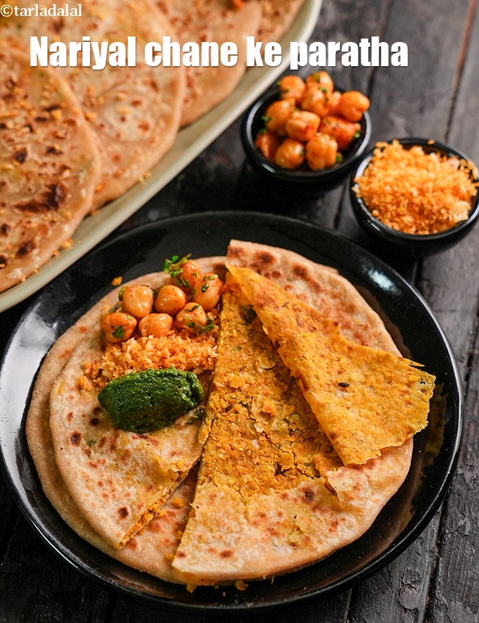Nariyal Chane Ka Paratha