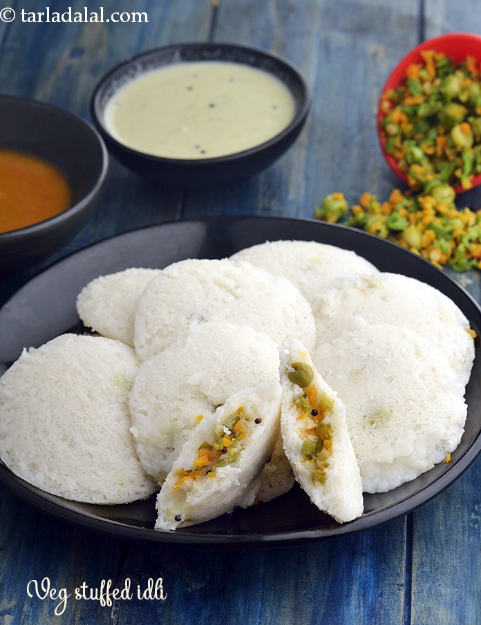 Veg Stufffed Idlis
