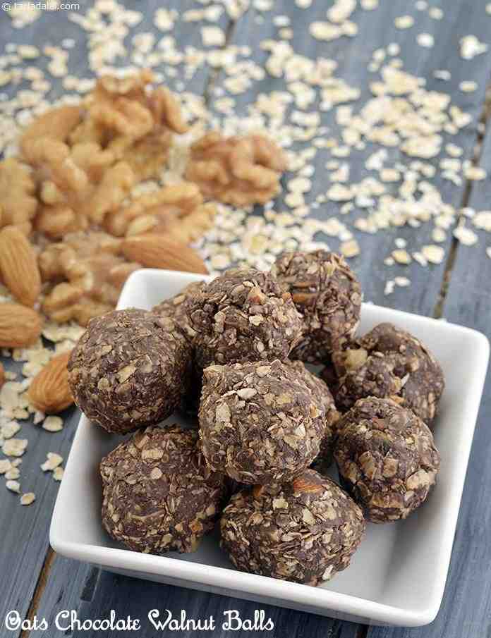 Calories in Oats Chocolate Walnut Balls