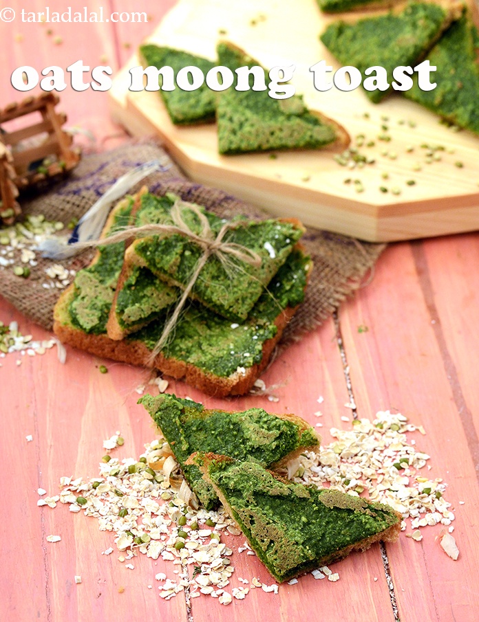 Oats Moong Toast, Healthy Oats Toast