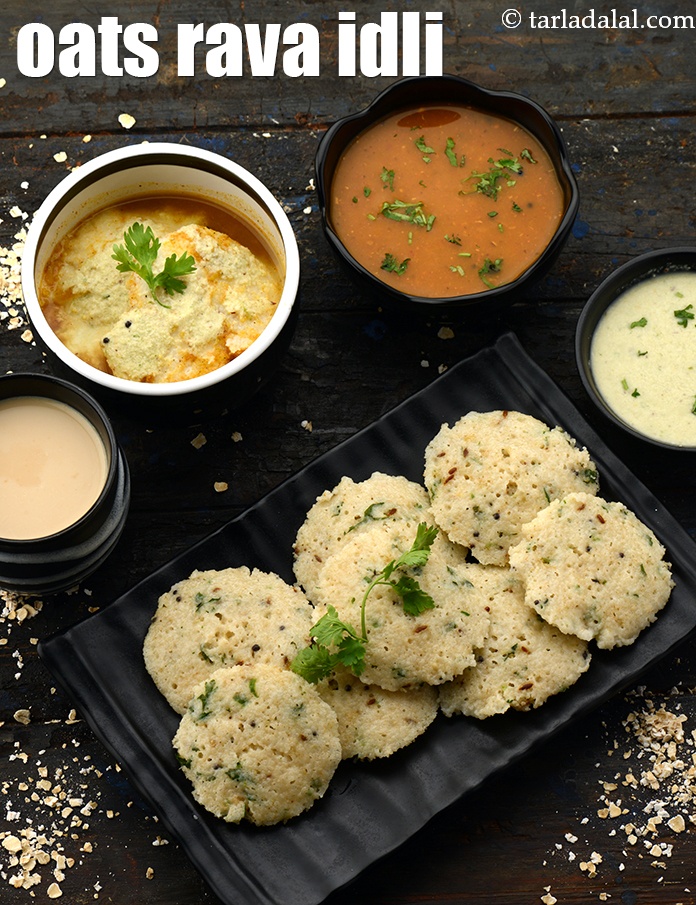 Instant Oats Rava Idli, Oats Idli No Fermentation