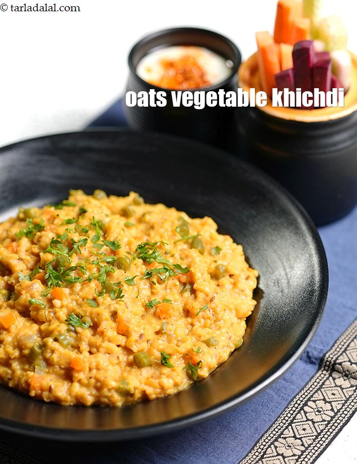 Calories in Oats Vegetable Khichdi, Healthy Oats Khichdi for Weight Loss
