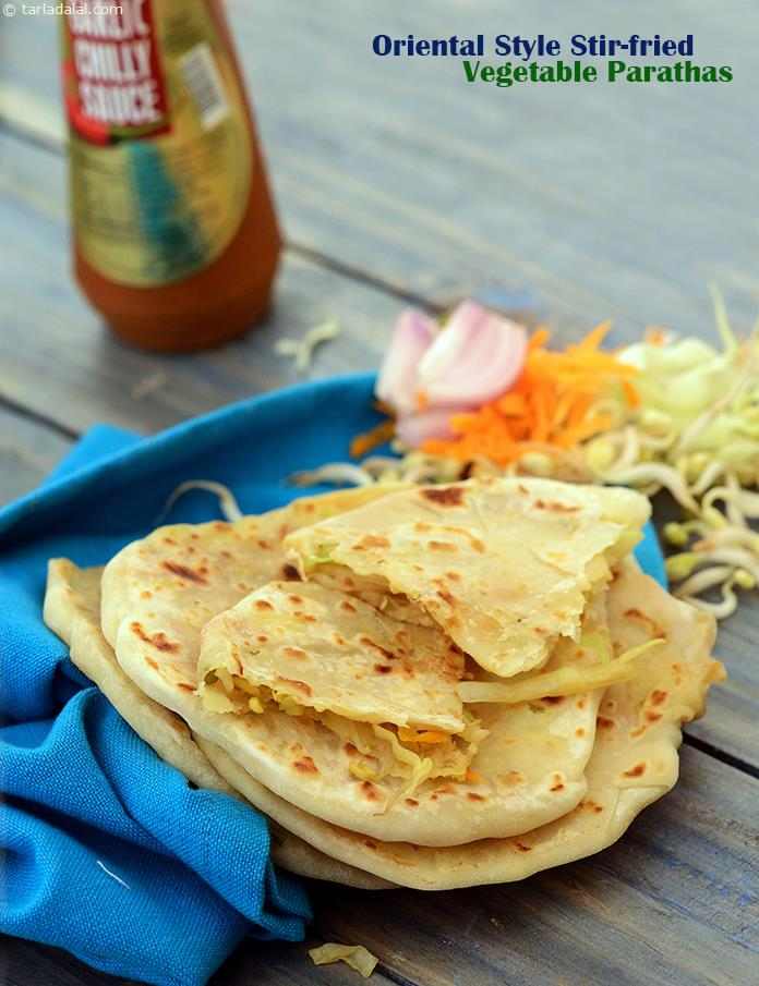 Calories in Oriental Style Stir-fried Vegetable Parathas