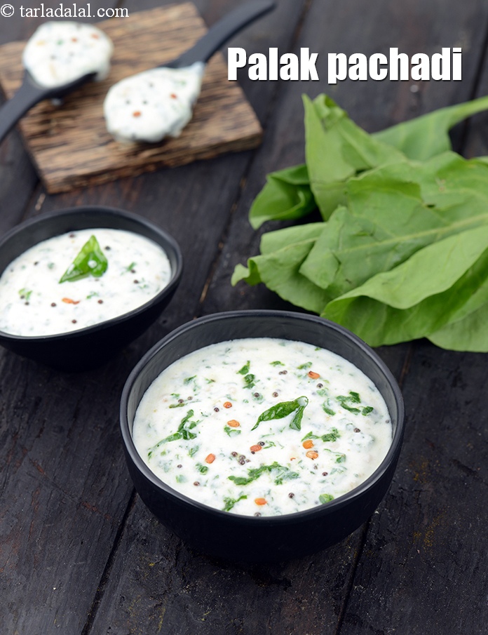 Calories in Palak Pachadi, South Indian Spinach Raita