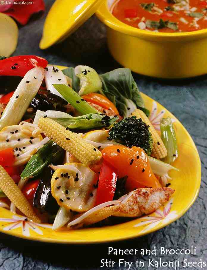 Calories in Paneer and Broccoli Stir Fry, Paneer Vegetable Stir Fry