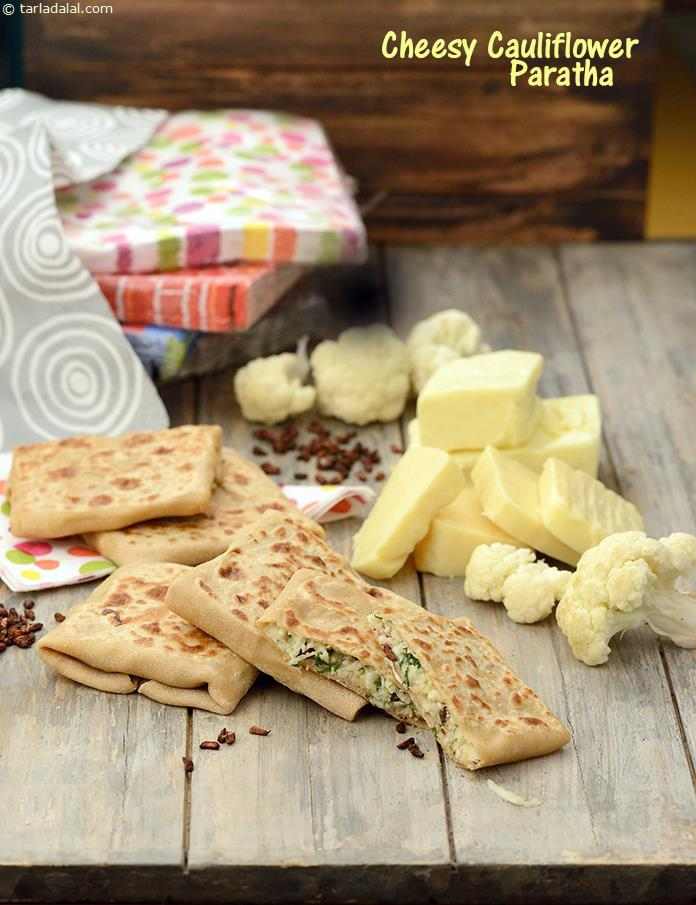 Cheesy Cauliflower Paratha