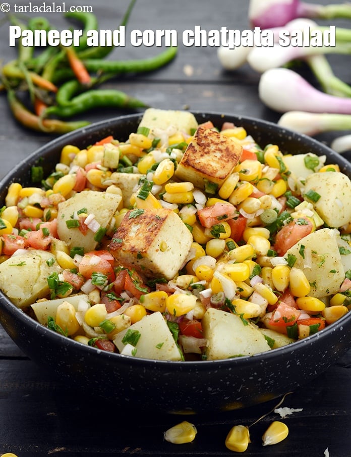 Paneer and Corn Chatpata Salad