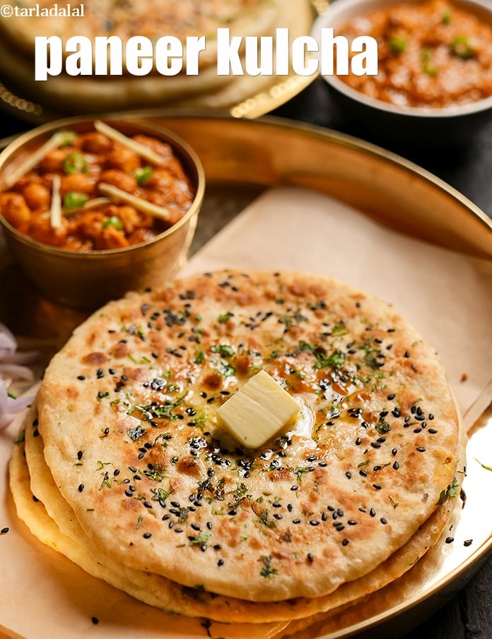 Calories in Paneer Kulcha, Paneer Kulcha Made with Dahi, Curd