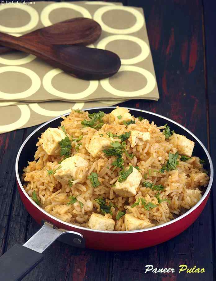 Calories in Paneer Pulao, Quick Paneer Pulao Recipe