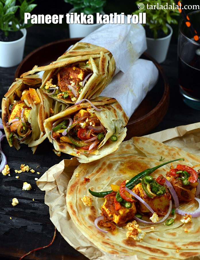 Calories in Paneer Tikka Kathi Roll, Malbar Paneer Tikka Roll