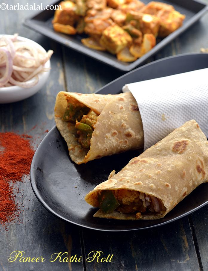 Calories in Paneer Tikka Roll, Paneer Tikka Kathi Roll