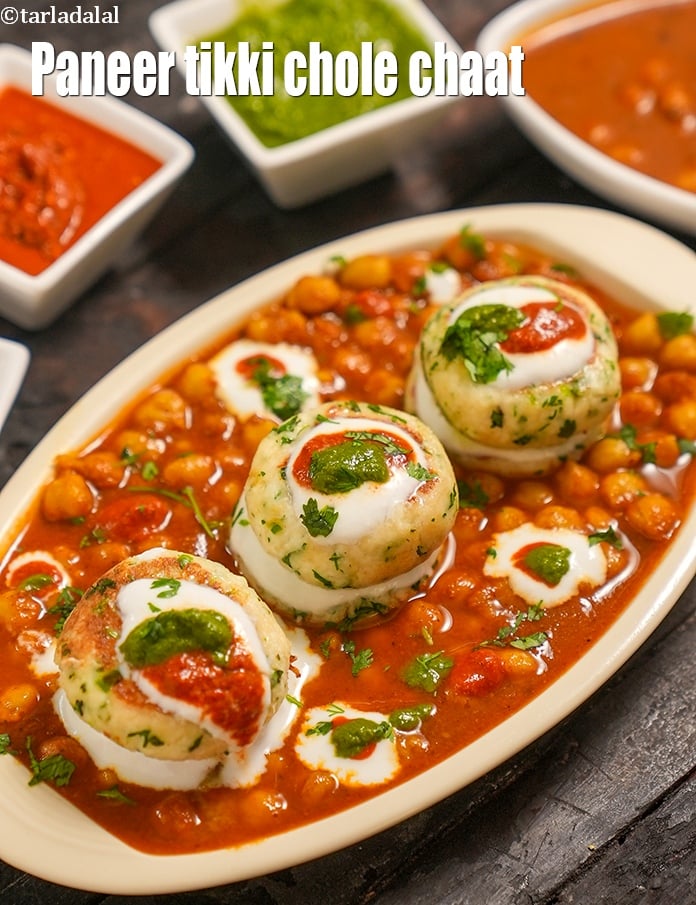 Calories in Paneer Tikki Chole Chaat